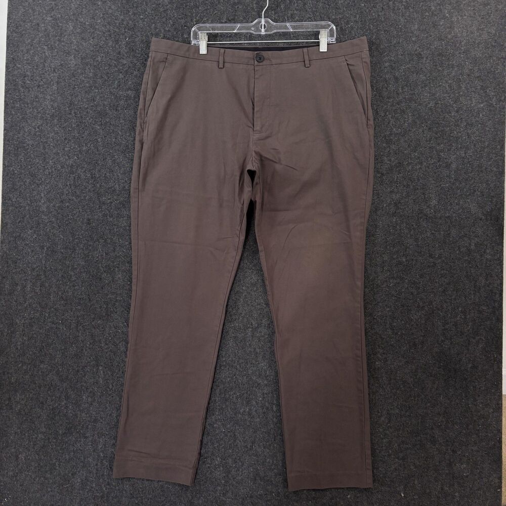 Bonobos Slim Fit Chino Pants Men's 40x32 Brown Tech Performance 3XDRY Stretch